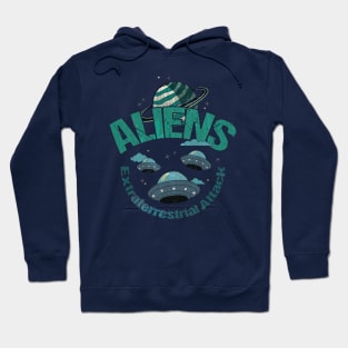 Aliens Extraterestrial Attack Hoodie